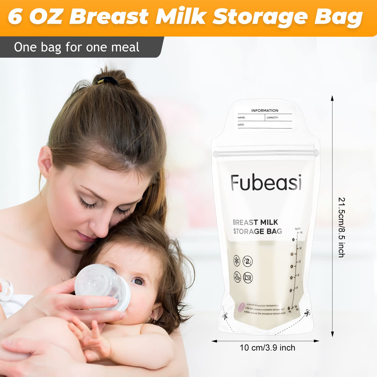 Fubeasi bags store upright or flat for quick defrosting.