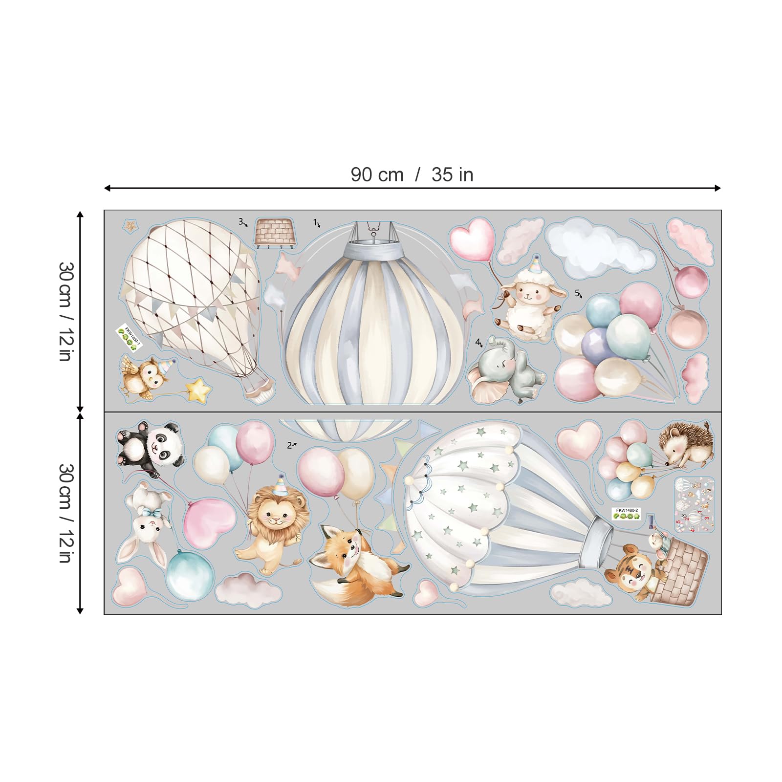 Fufuquare hedgehog wall sticker delivers cute detail and quick room refresh in bedrooms or play areas