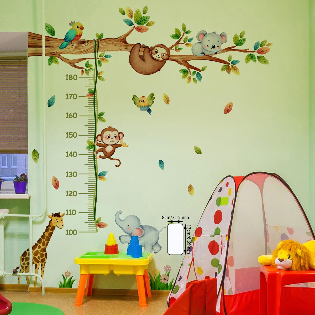 FUFUQUARE removable wall sticker applies and removes cleanly on smooth surfaces.