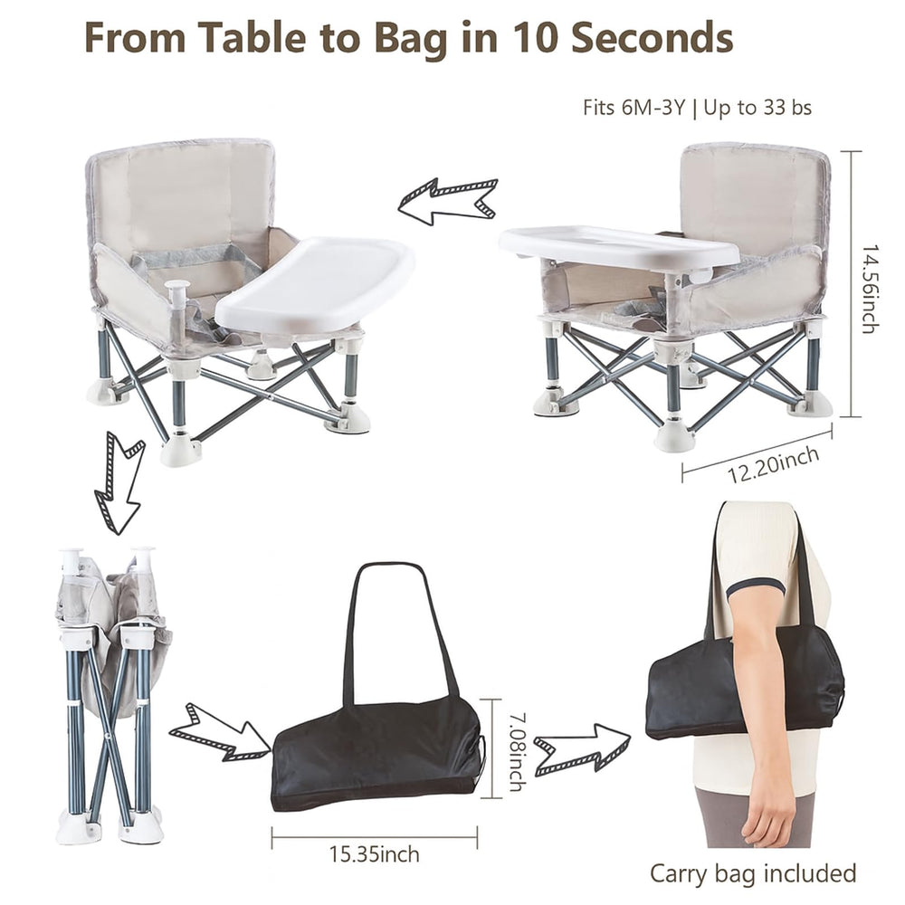 FUFVUTI adjustable safety straps keep toddlers secure during meals