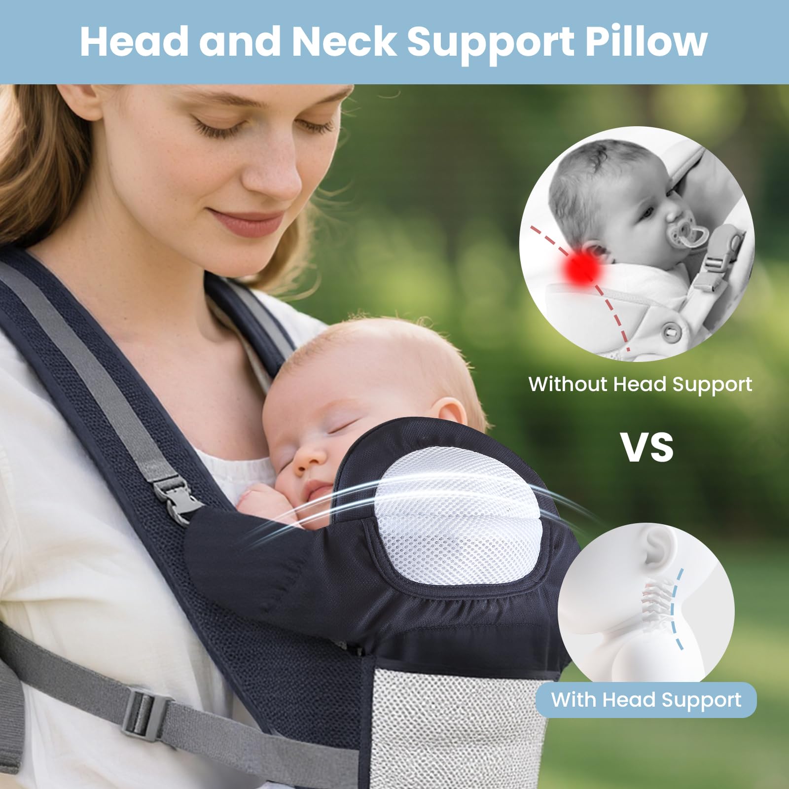 FUFVUTI baby carrier wrap-soft feel emphasizes cozy newborn cuddles and gentle support.