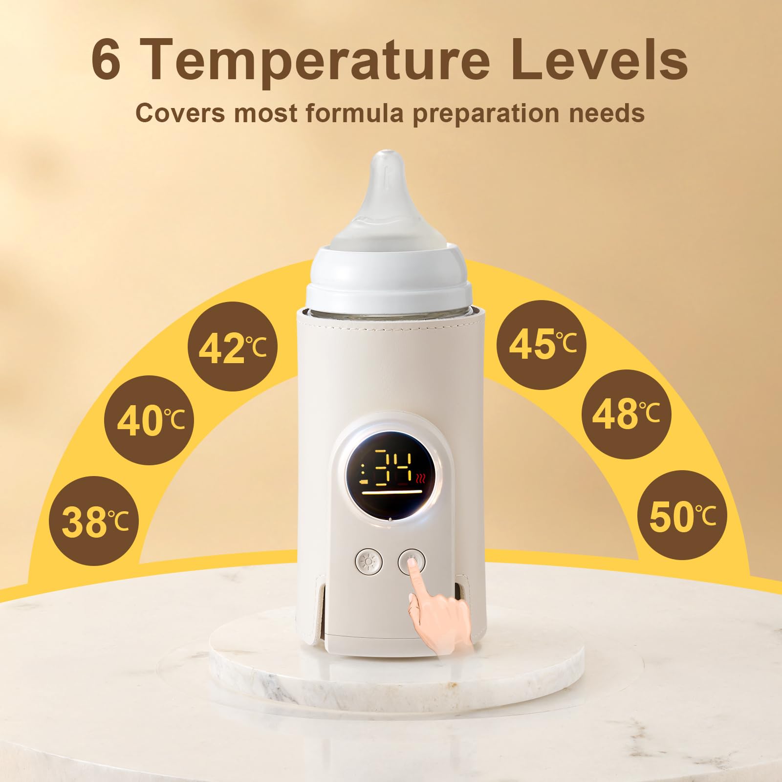 FUFVUTI four-sided heating ensures even warming without water.