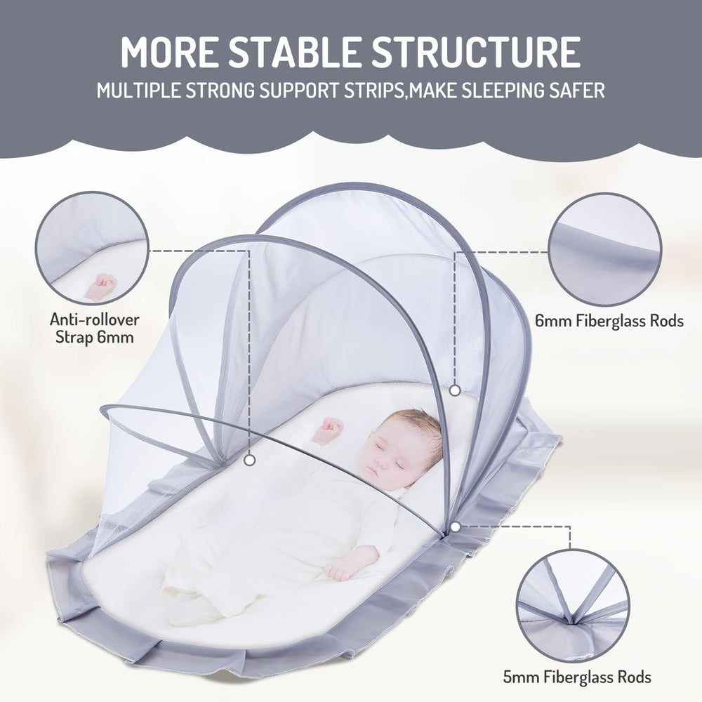 FUFVUTI multi-use-canopy-shade-cover shields sun and wind during outdoor naps.