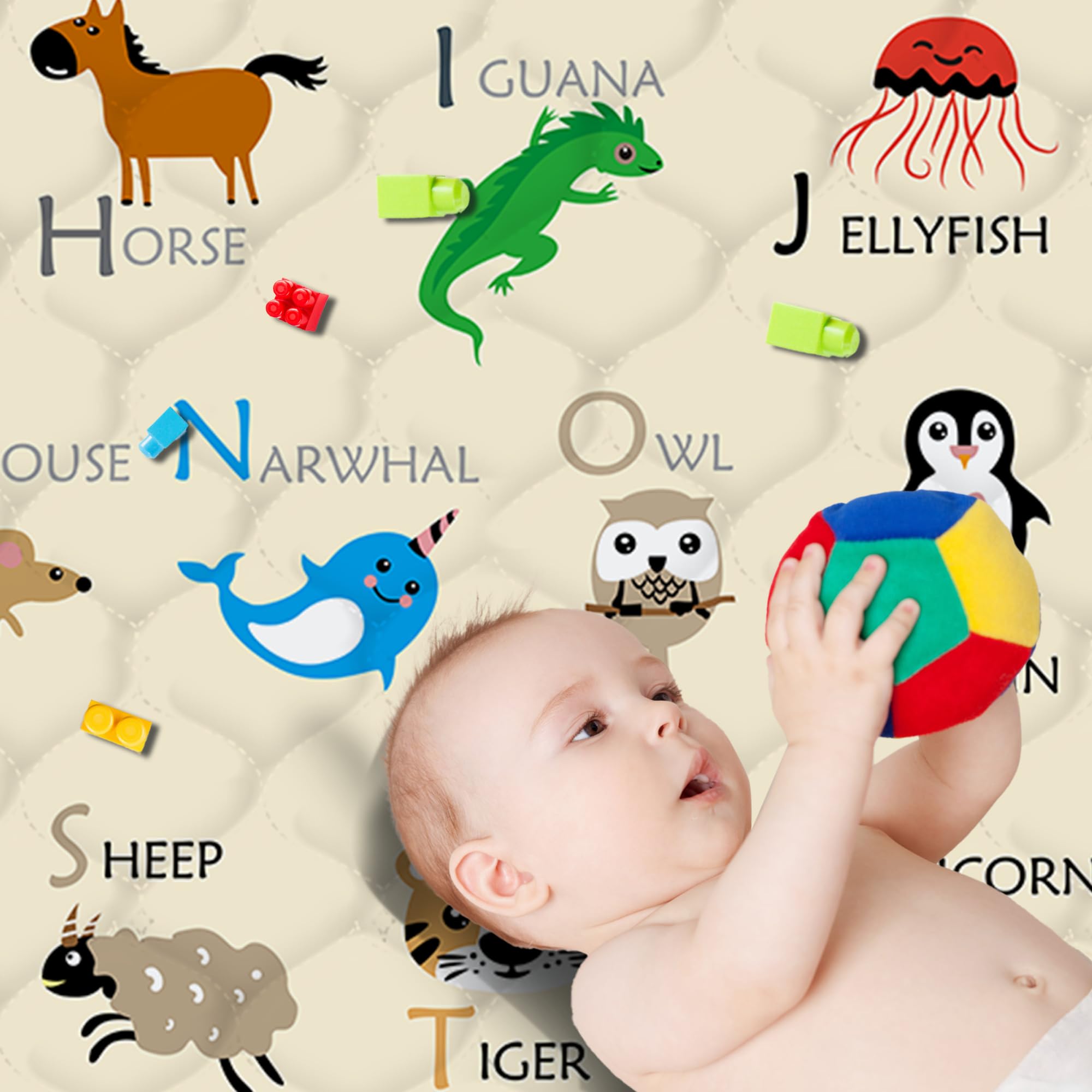 FUGWU baby play mat supports crawling and floor exploration for infants and toddlers
