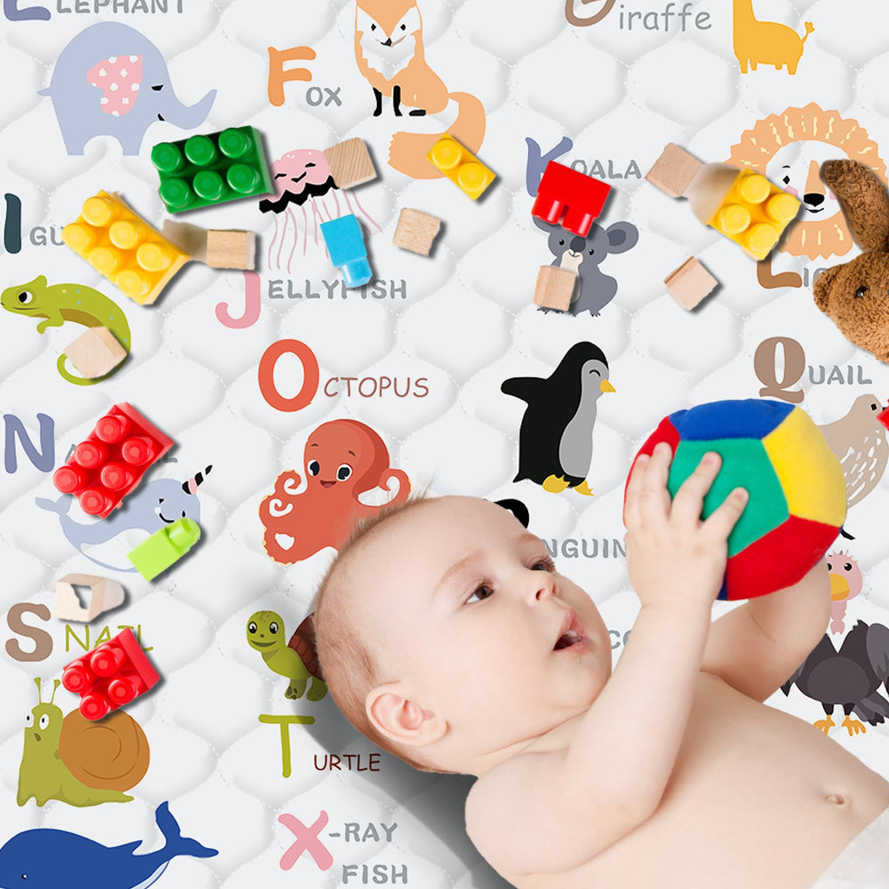 FUGWU baby play mat foldable portable for easy storage and travel