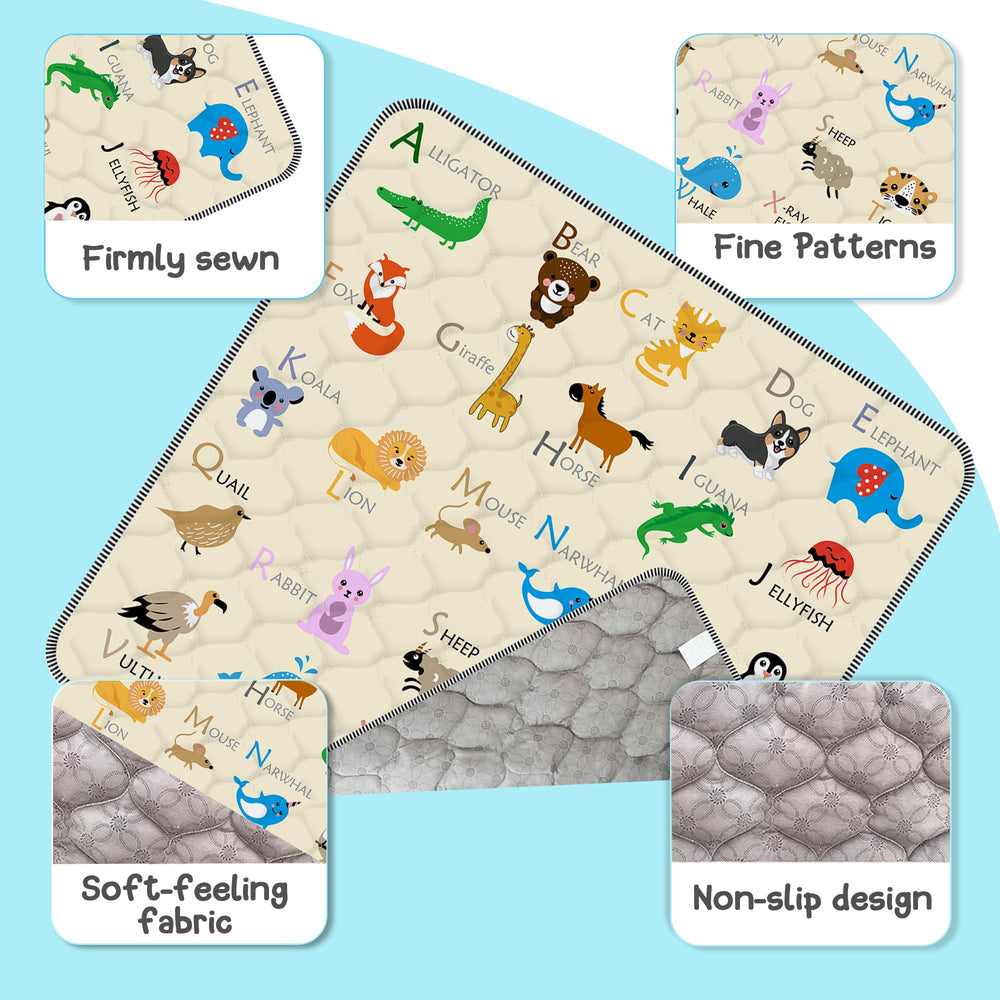 FUGWU baby play mat non-slip bottom enhances safety during active play