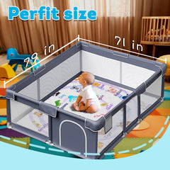 FUGWU baby play mat purple animal non-slip-bottom keeps babies stable during exploration.