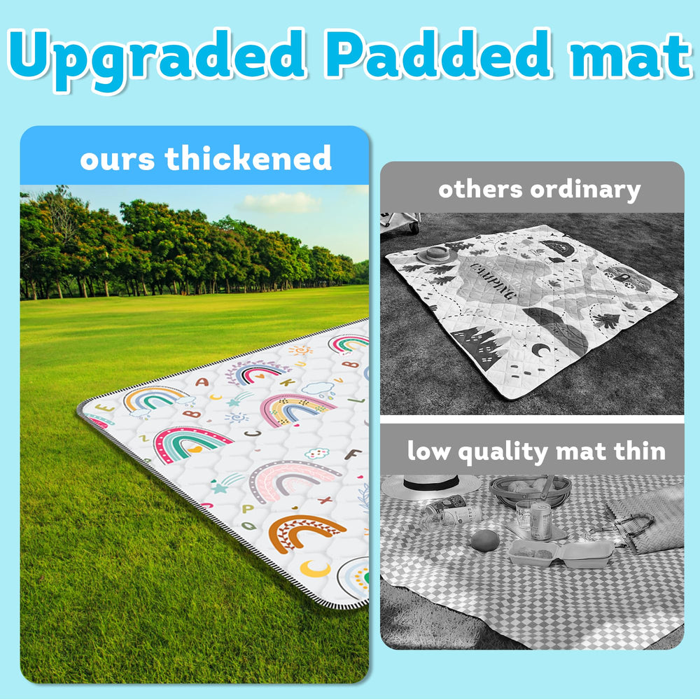 FUGWU non-slip bottom enhances stability during busy crawling sessions.