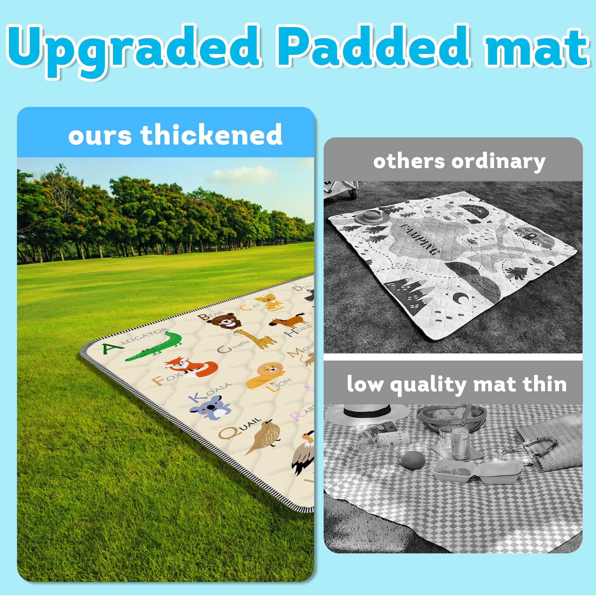 FUGWU play mat with large 50x50 area offering visual pattern stimulation