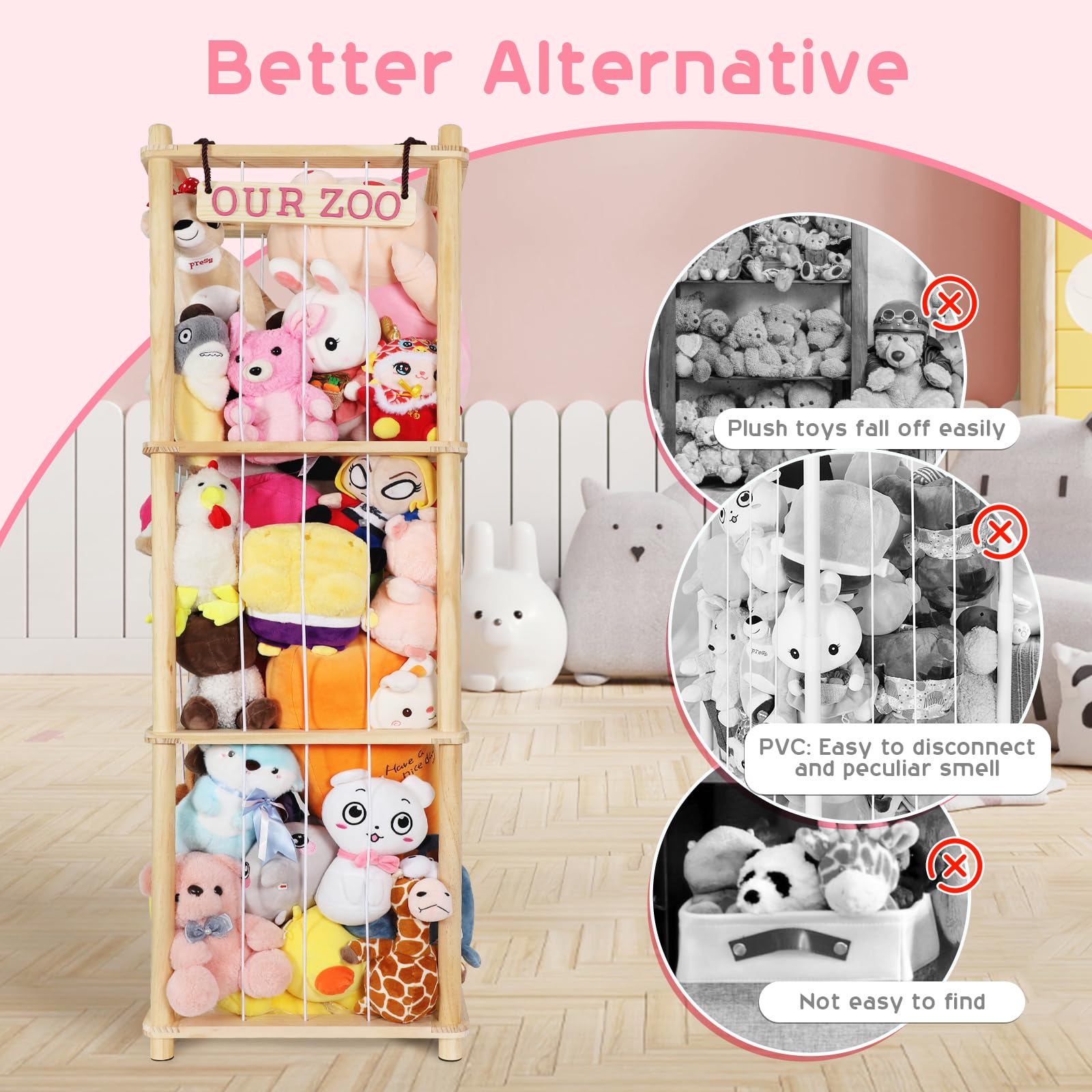 Fuilee rounded corners enhance safety during daily play and cleanup.