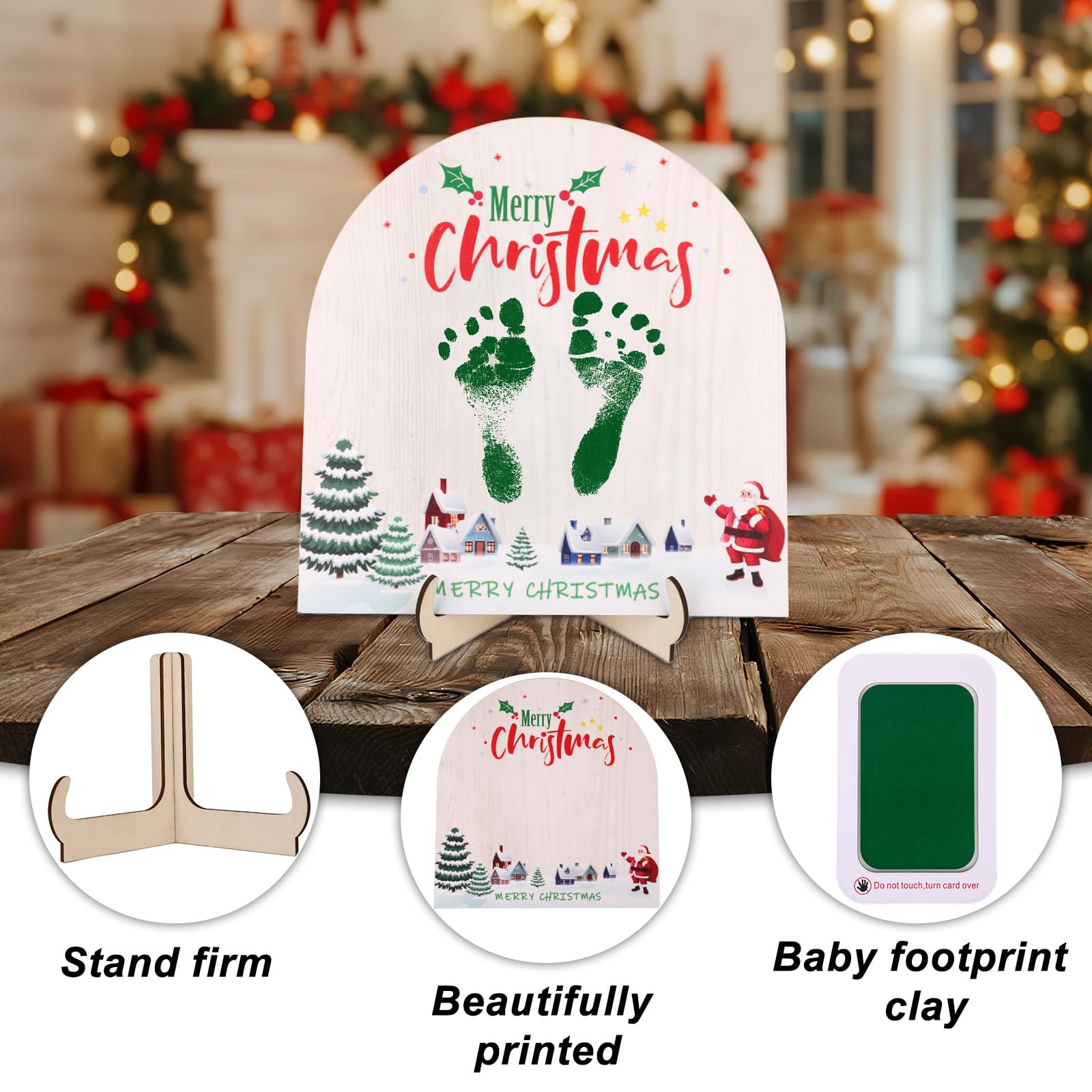 Fukaisu baby footprint cards offer ready pairing for a heartfelt display