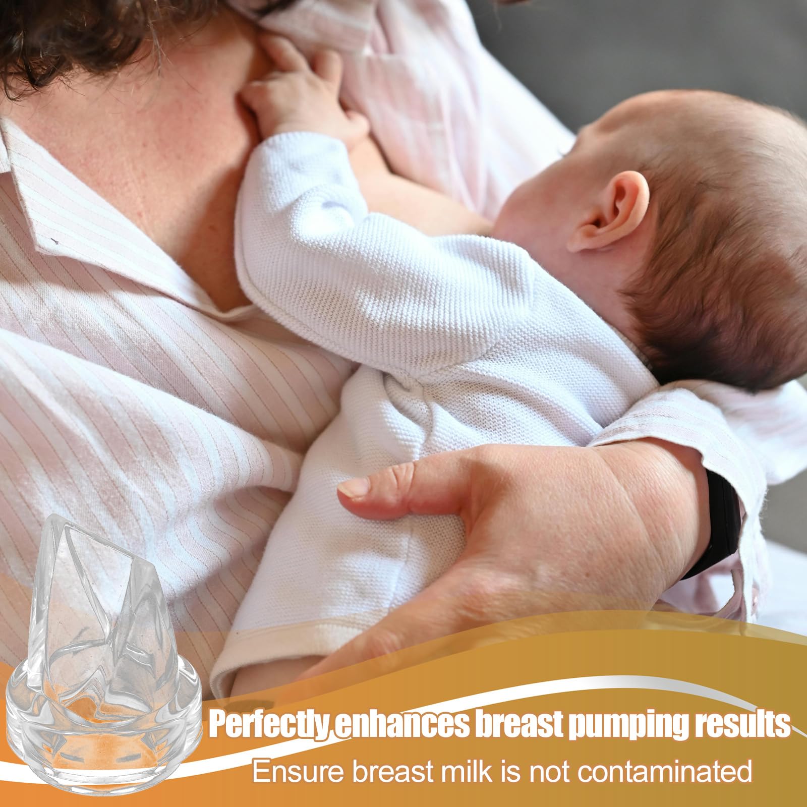 Fukaisu BPA-free silicone material closeup emphasizing safe breast milk contact