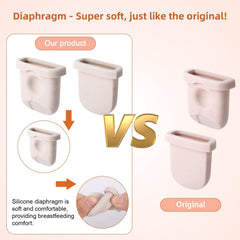 Fukaisu silicone diaphragms close-up showing skin-friendly material suitable for repeated use