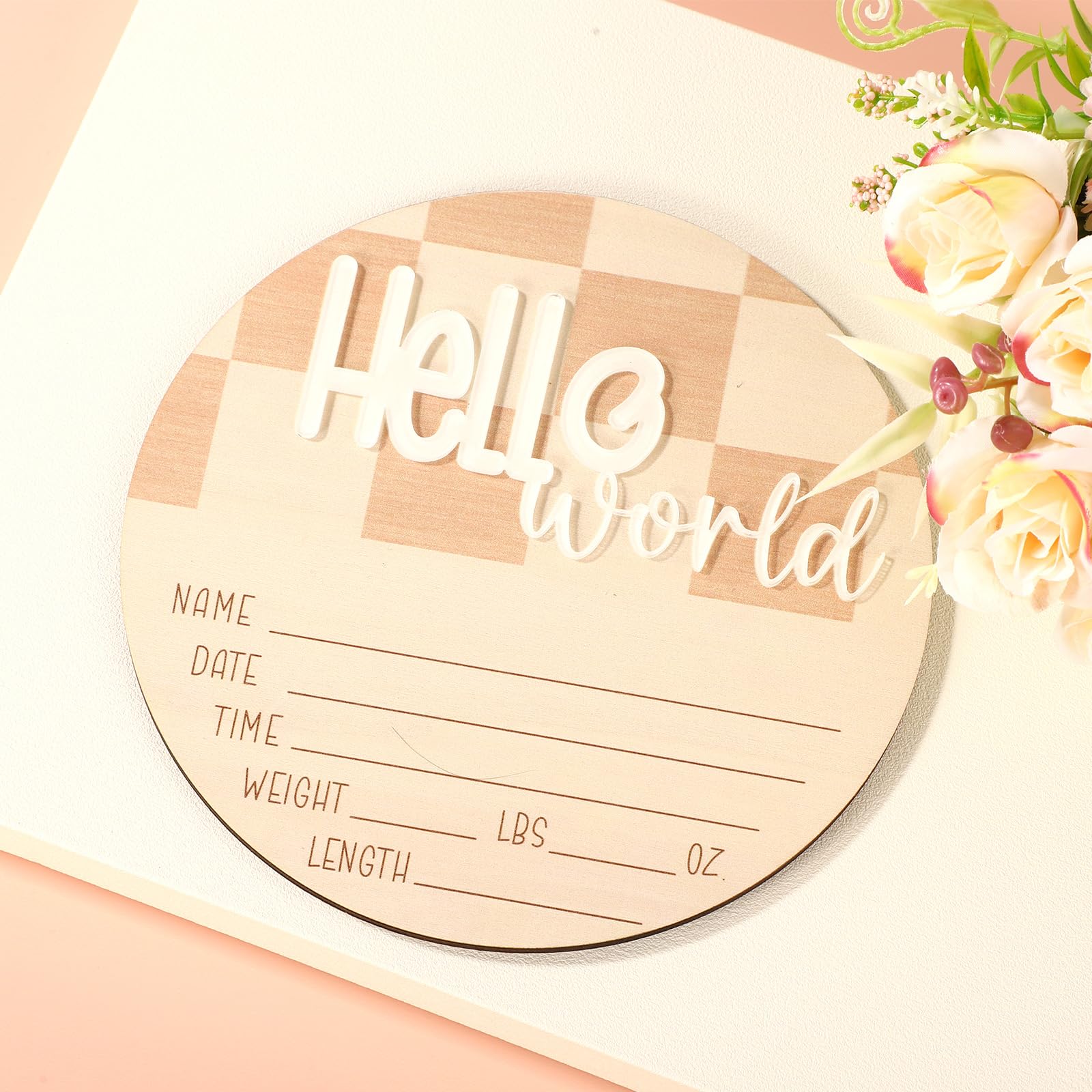 Fukaisu wooden sign packaged as a thoughtful gift for new parents