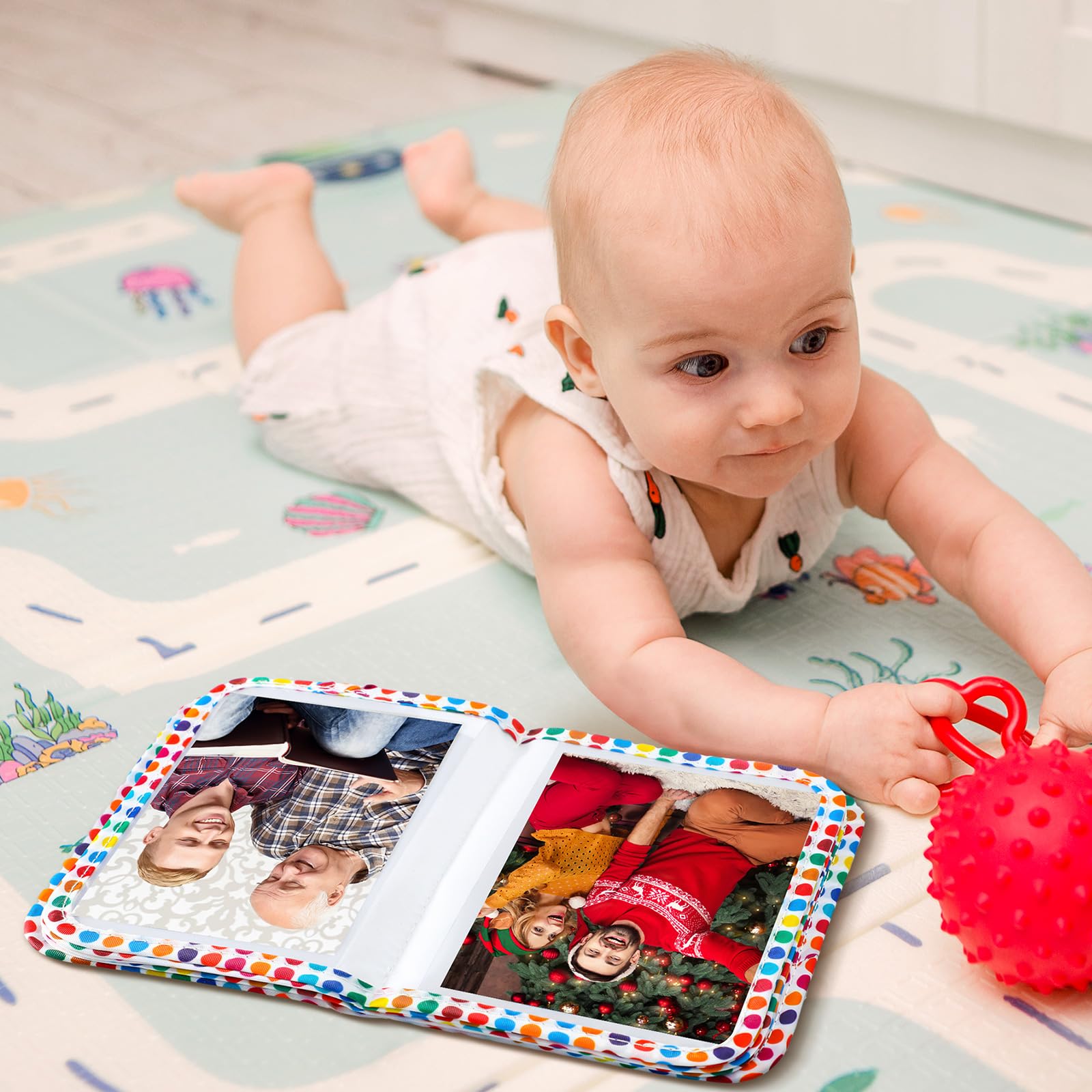 Fullhawl My First Family Album size-5-5x7-in showcases fits 4x6 photos neatly.