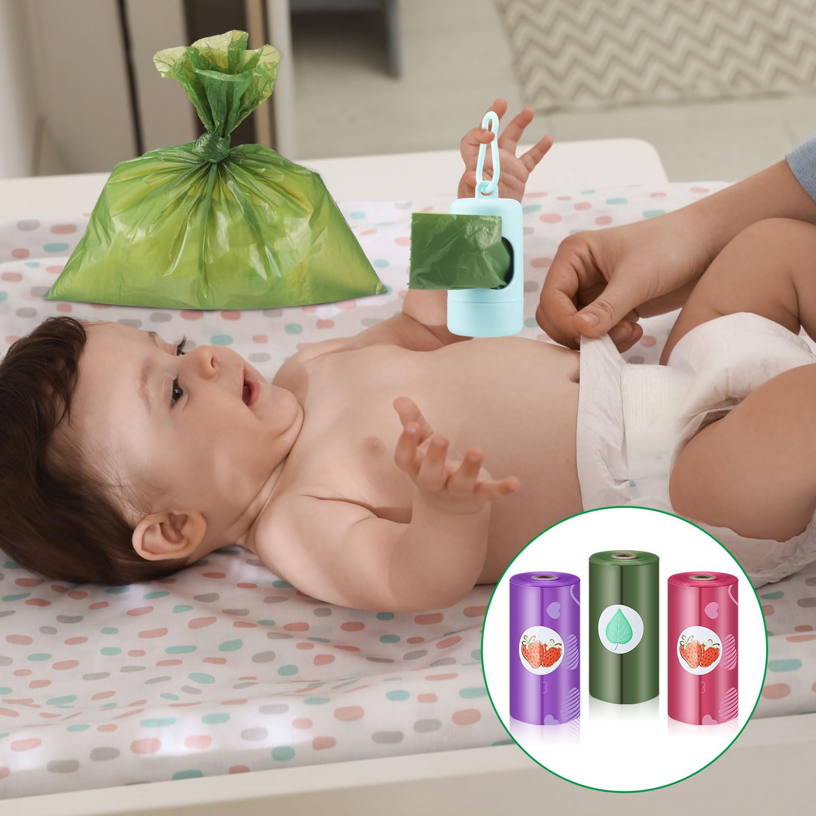 Fullhawl travel disposal kit provides a portable diaper waste solution.