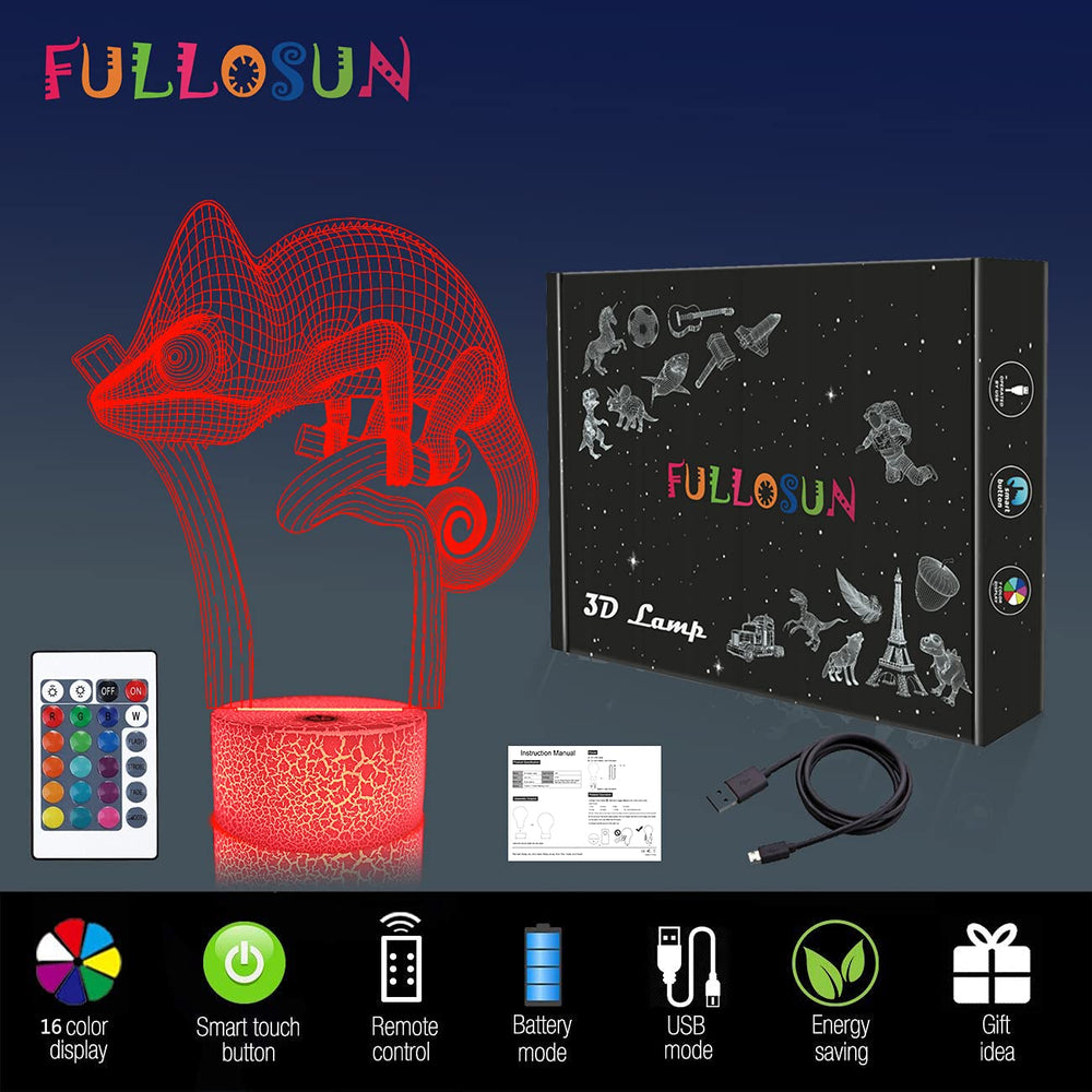 FulLOSUN Chameleon gift-pack suitable for birthdays, holidays, and room decor.
