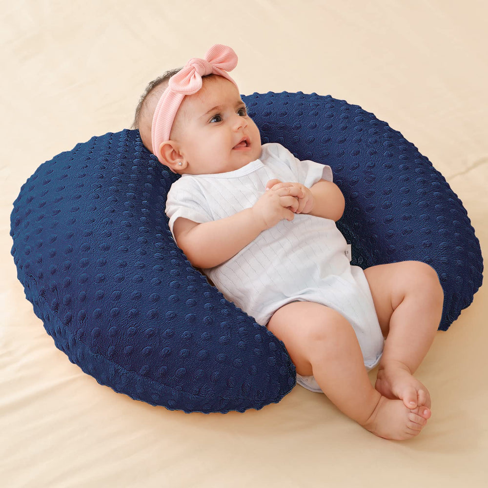 QUENESS Nursing Pillow dimensions 23.6x19.7x7.5 inches displayed