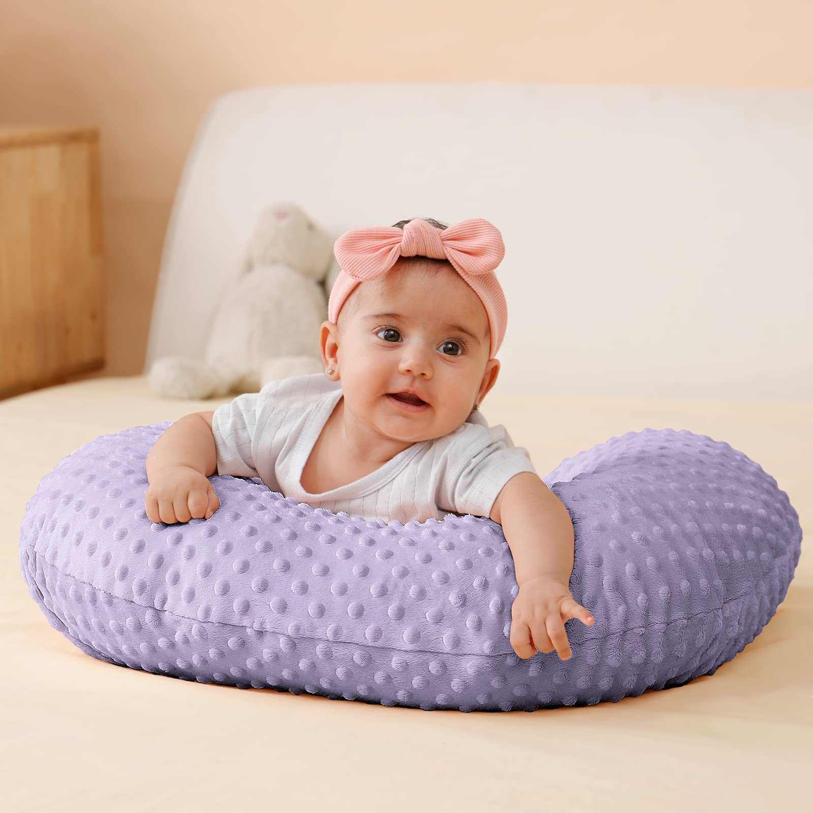 QUENESS nursing pillow machine-washable cover for quick refresh between sessions