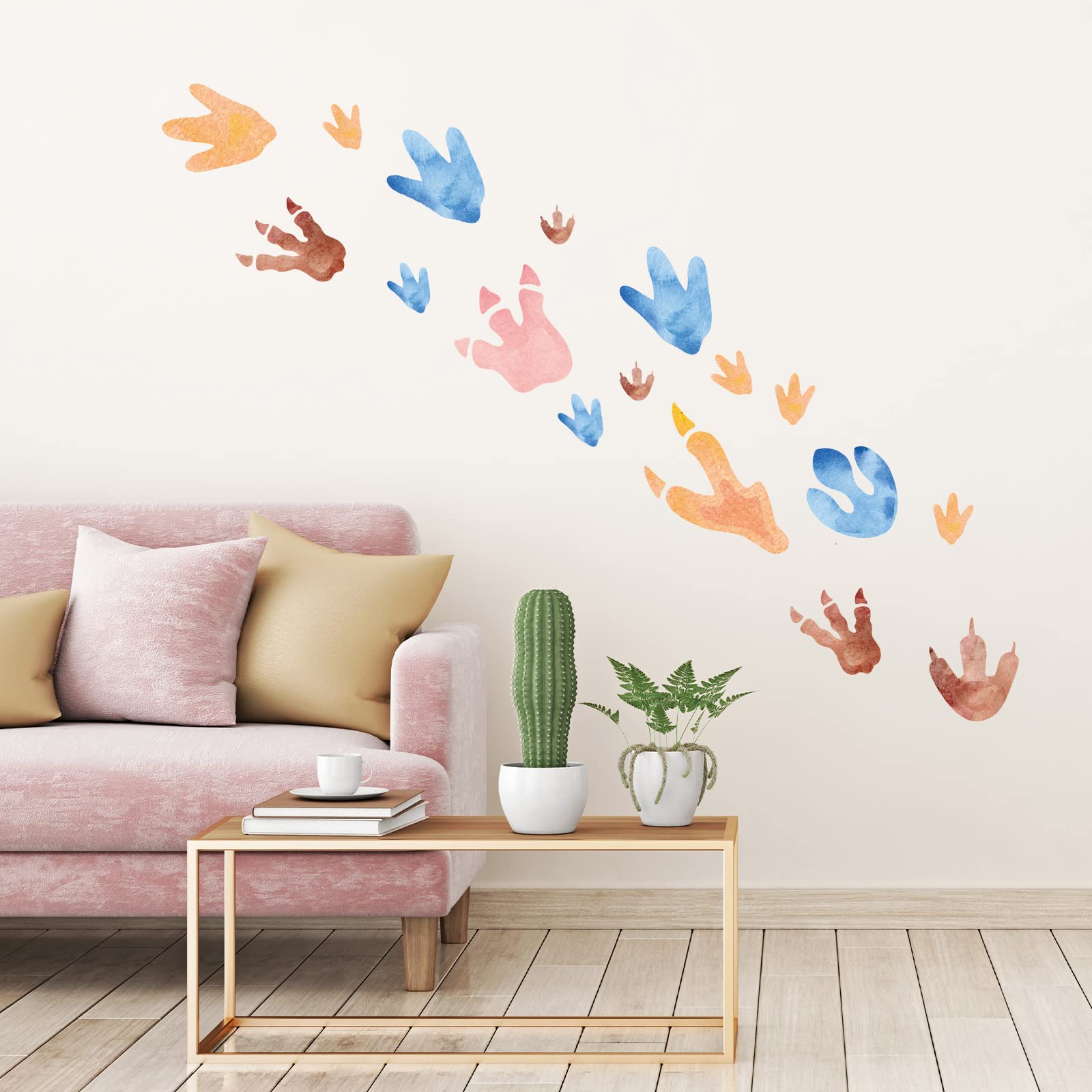 Fumete dinosaur footprints decor in kids' room sparks imaginative play