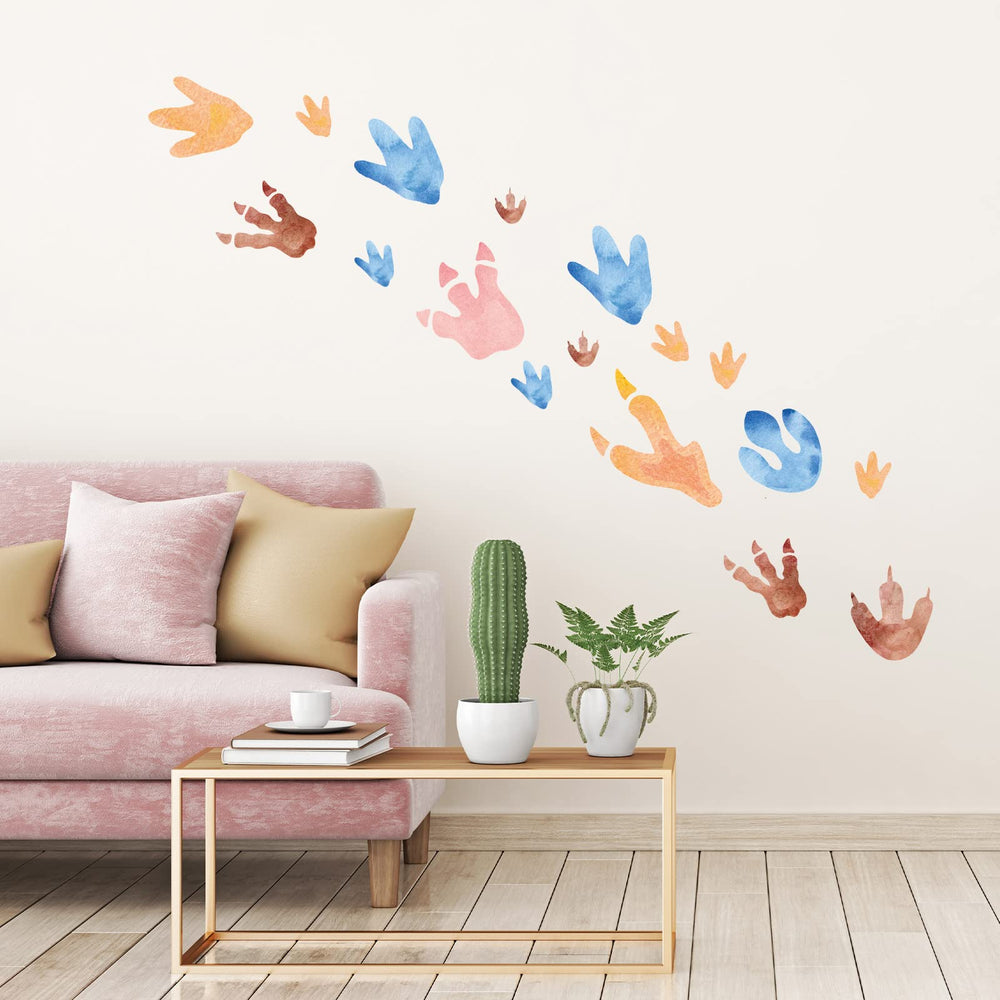 Fumete dinosaur footprints decor in kids' room sparks imaginative play