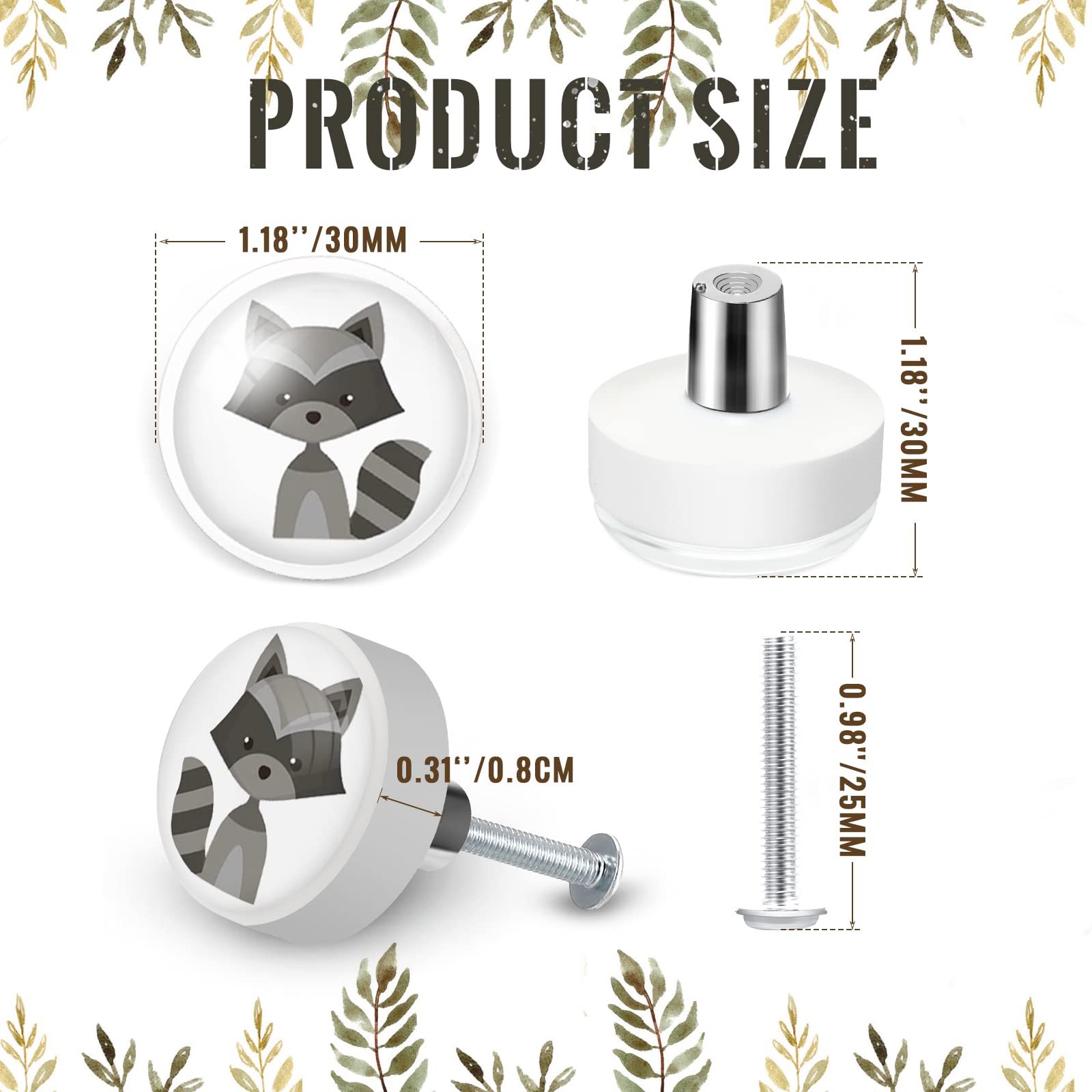 Fumete fox dresser knob adds friendly detail and easy grip for kids