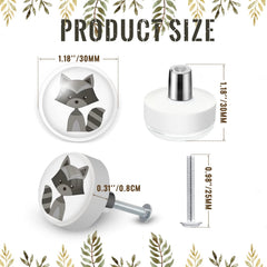 Fumete fox dresser knob adds friendly detail and easy grip for kids