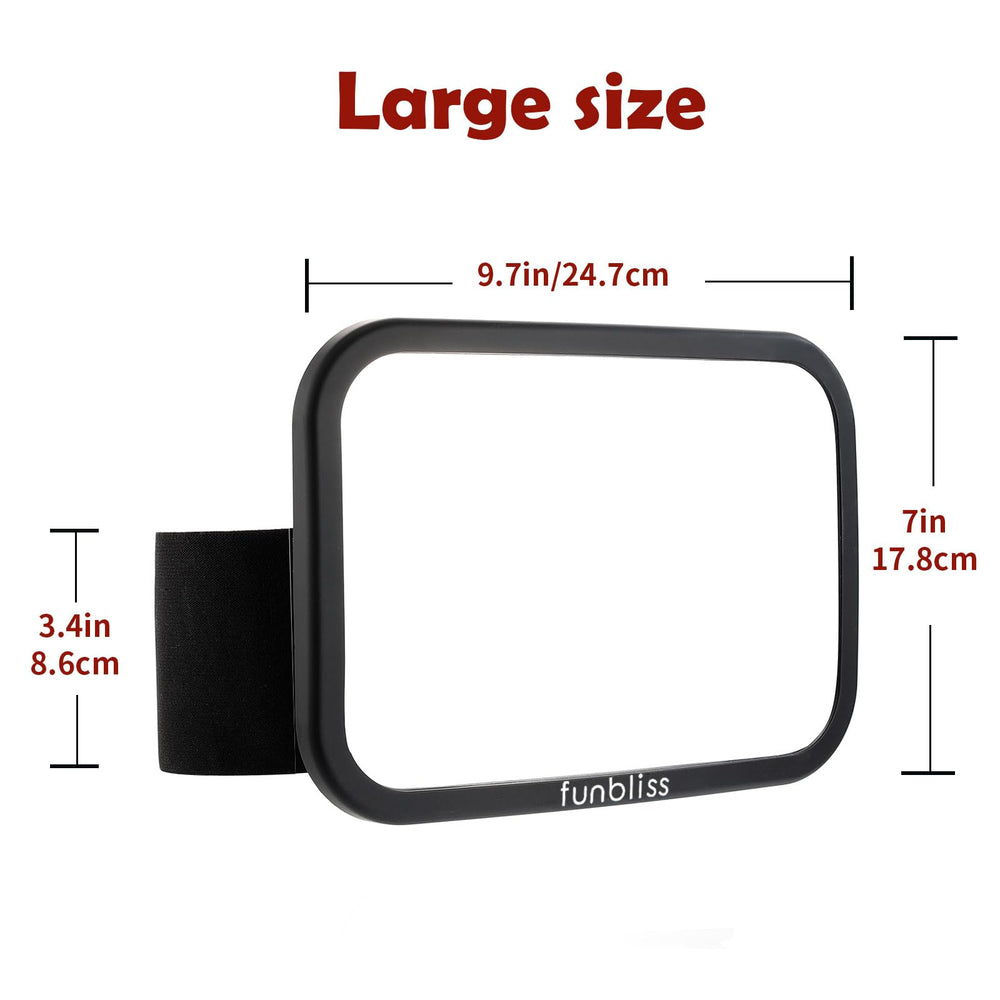 Funbliss durable plastic construction endures daily use with clear reflections.