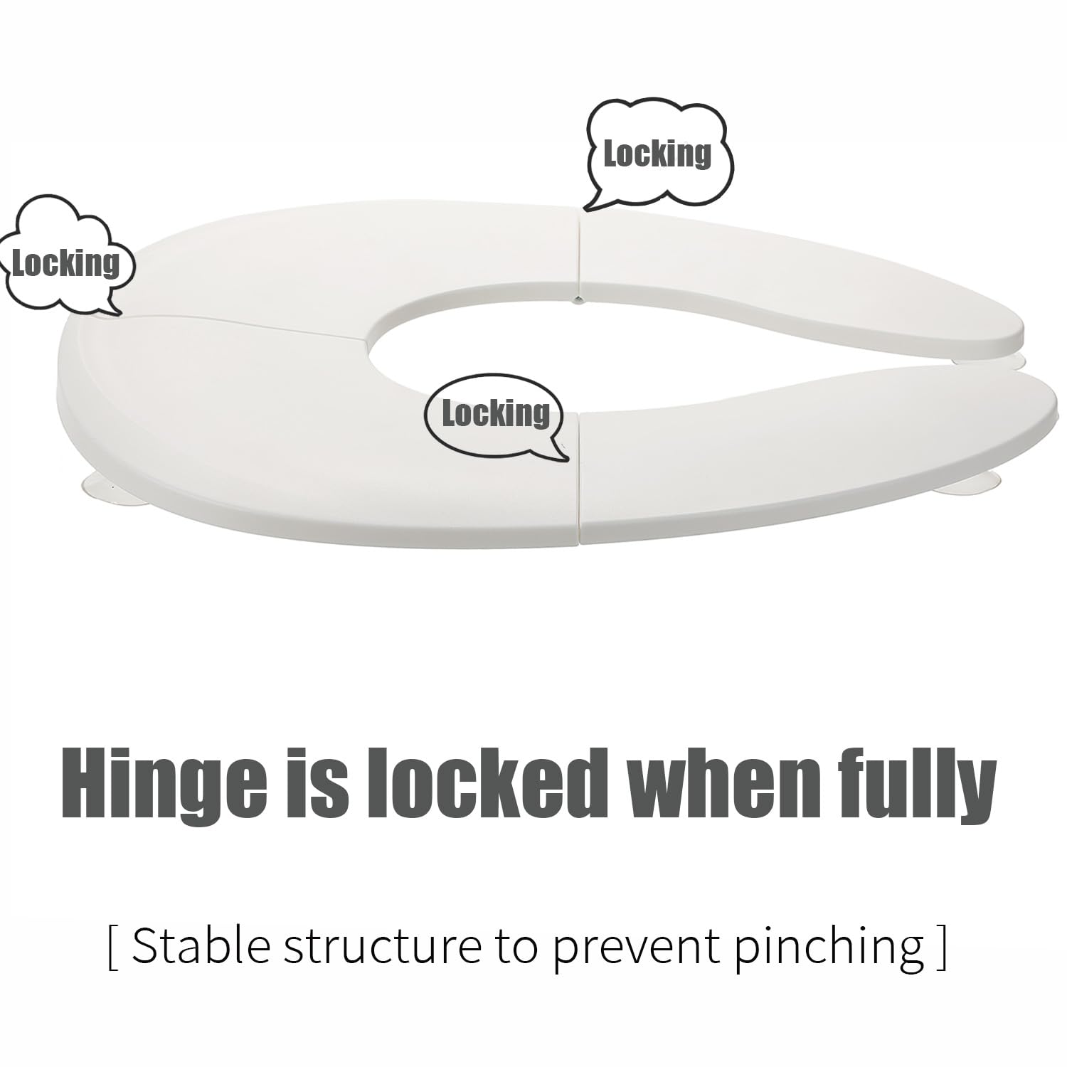 Funbliss folding potty seat open for easy use
