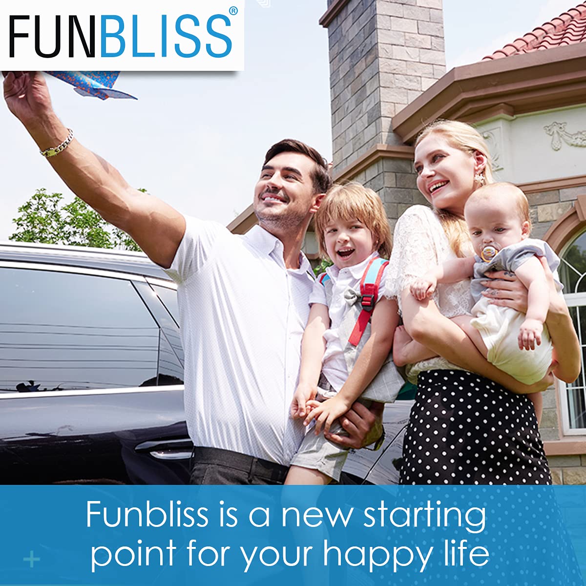 Funbliss premium matte finish frame reduces glare and fits interiors