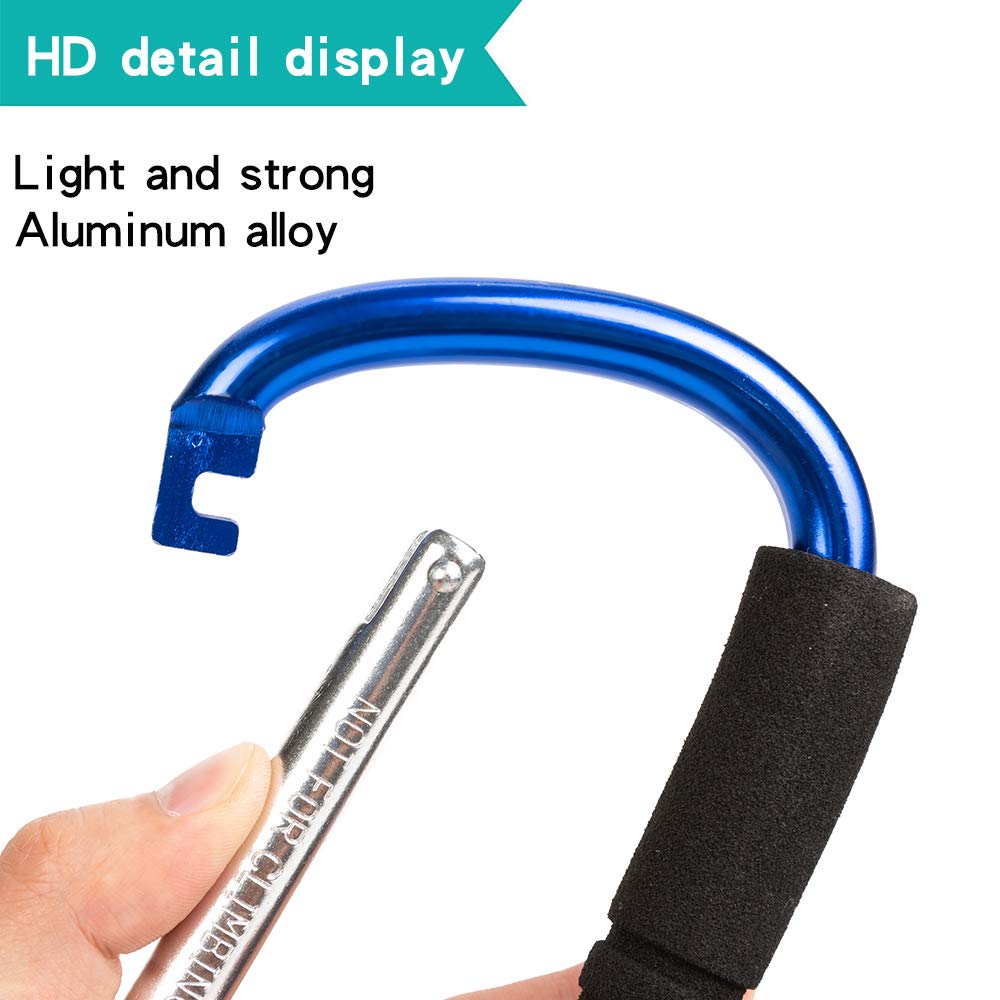Funbliss stroller hooks blue carry groceries securely during shopping