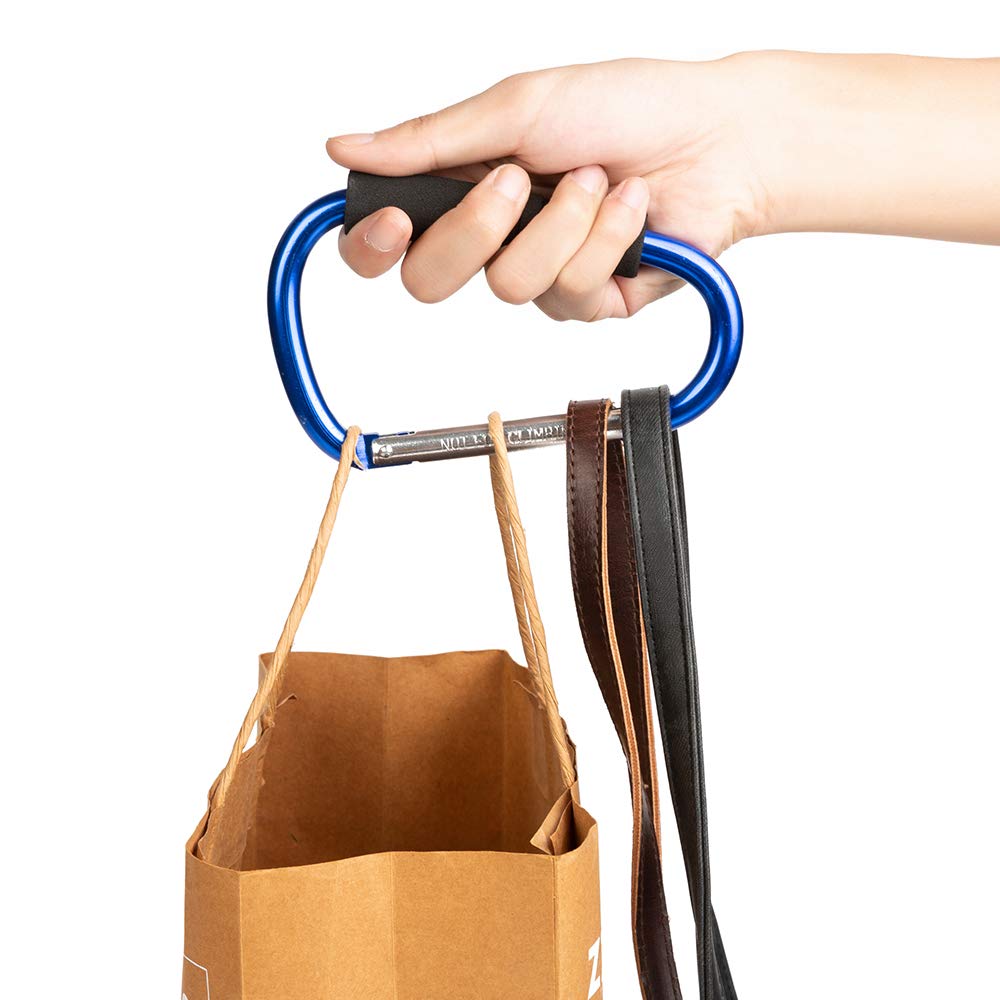 Funbliss stroller hooks blue hands-free errands while on the go