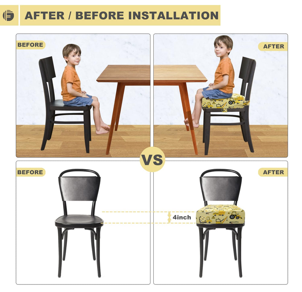 Funcority portable booster seat is lightweight for dining out or travel.