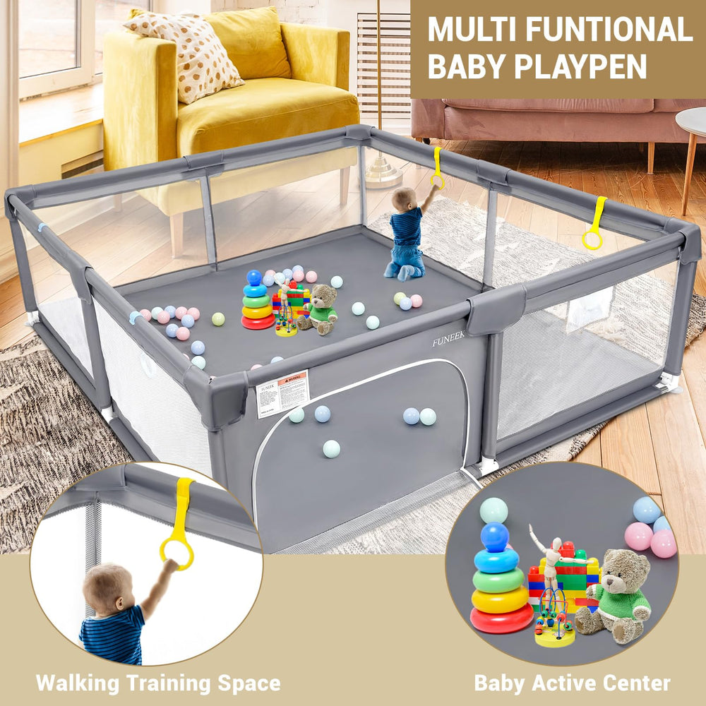FUNEEK pull-handles close-up shows kid-friendly self-pull for independence