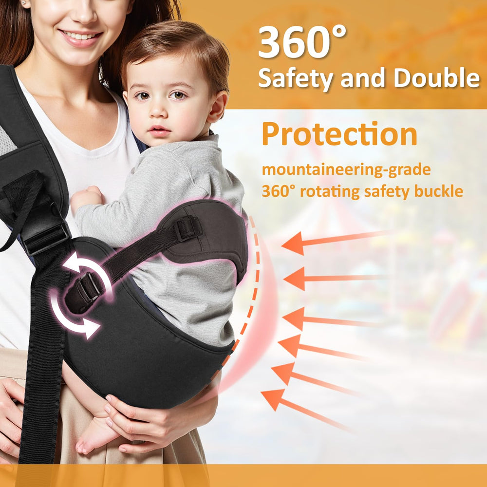 FUNITO carrier offers multiple carrying options for hip, side and shoulder