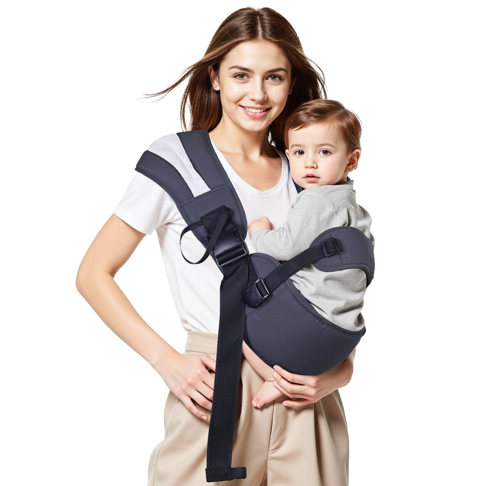 FUNITO Toddler Carrier Sling with ergonomic-seat for growing child comfort and hip alignment.