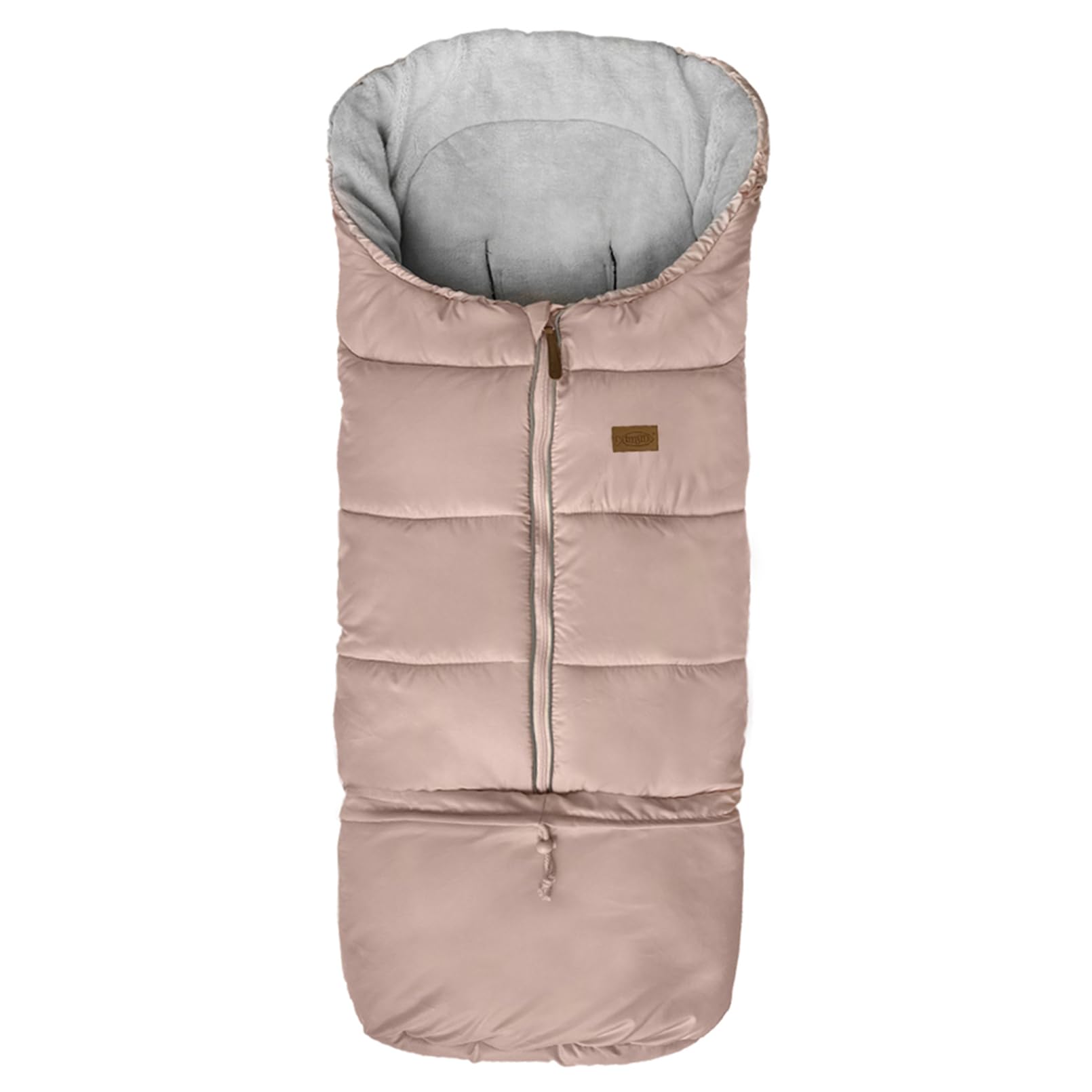 Funlife 0-5T stroller footmuff pink front view shows warm, protective fit
