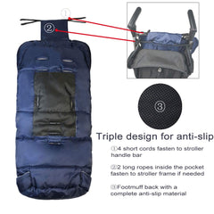 Funlife bunting bag anti-slip back panel for secure stroller placement
