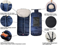 Funlife bunting bag middle and bottom zippers for easy in/out