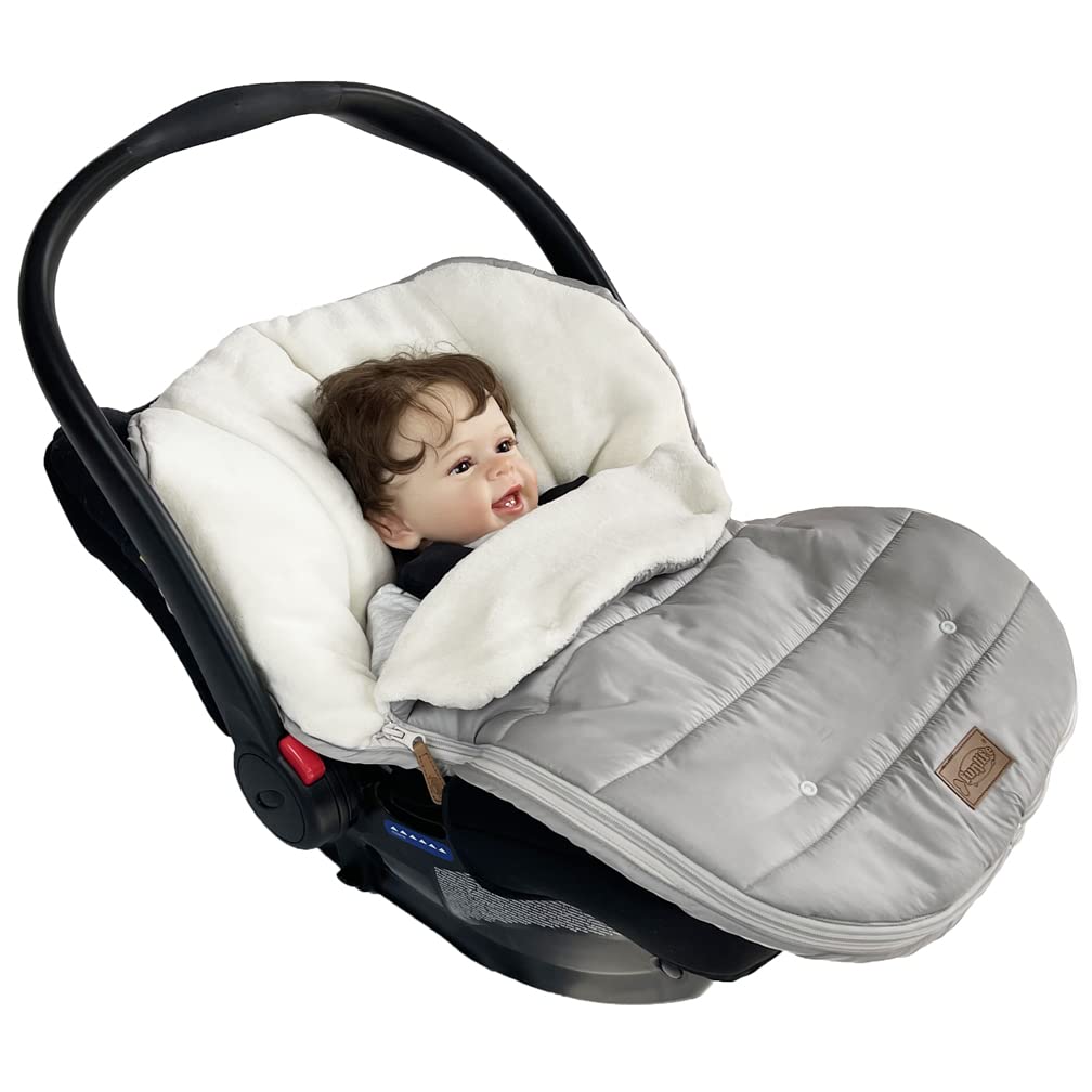 Funlife bunting bag privacy flap adds nap time privacy and airflow.