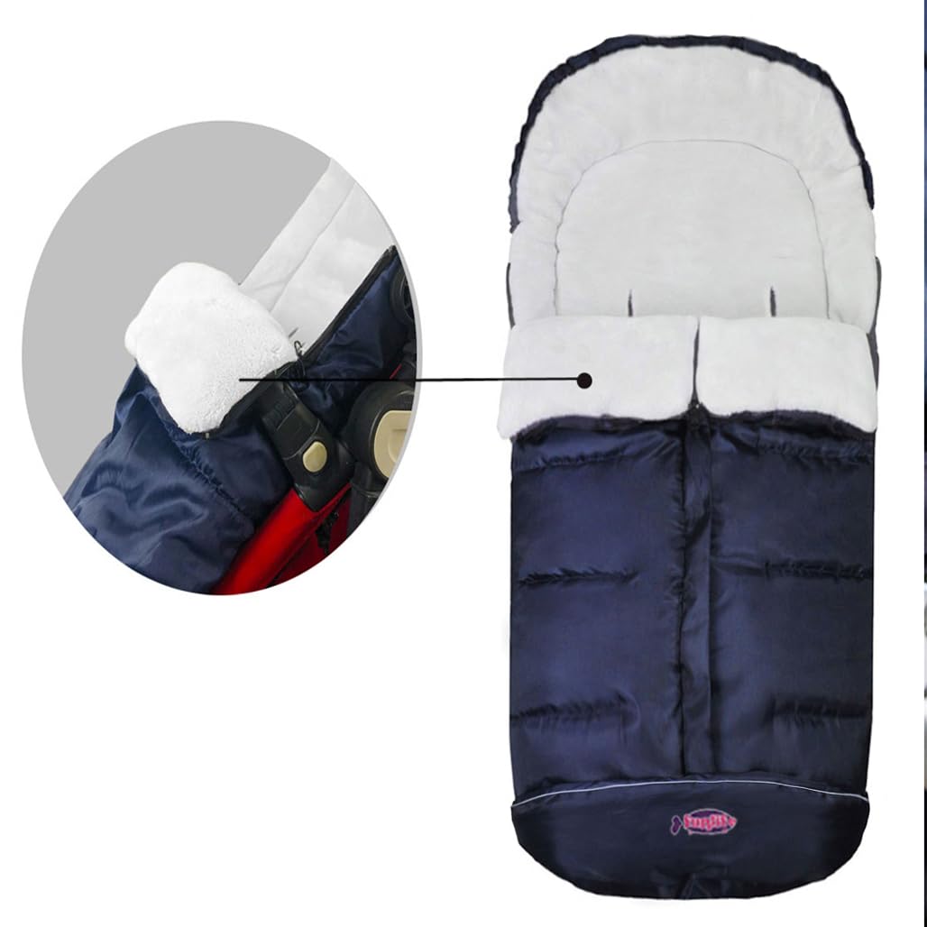 Funlife Go 3 Seasons Footmuff waterproof exterior shields from wind and rain.