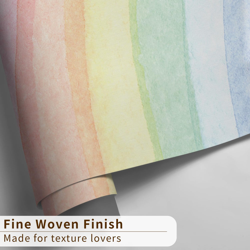 Funlife rainbow wall mural panel 3 shows soft color gradient suitable for bedrooms.