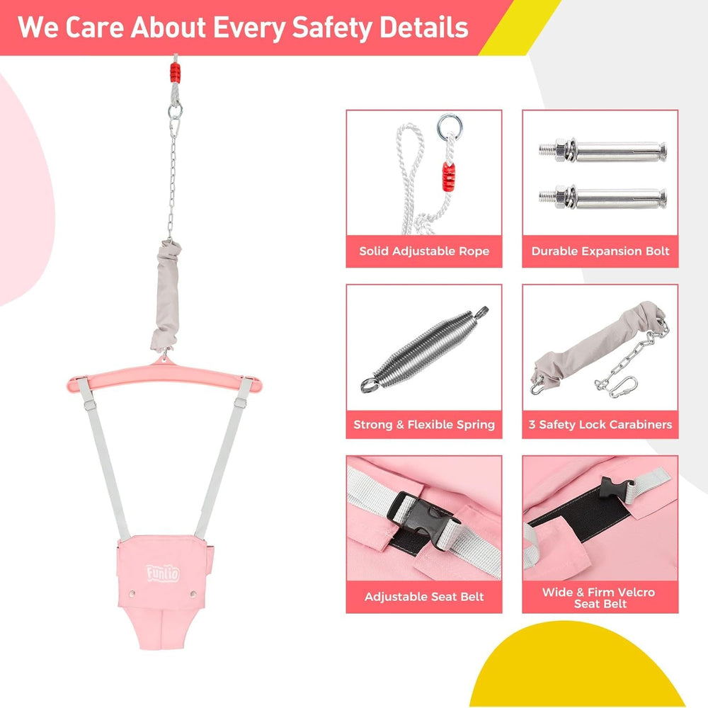 FUNLIO adjustable chain setup demonstrating height customization for growth