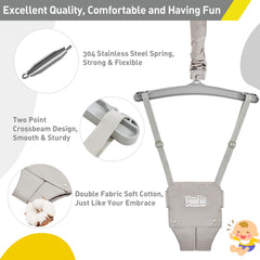 FUNLIO safety features with steel springs and locking carabiners for sturdy play.