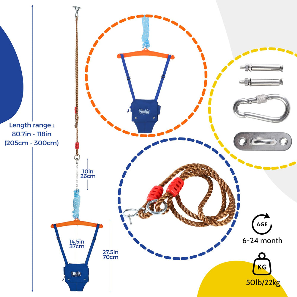 FUNLIO stainless-steel ceiling hook ensures durable support