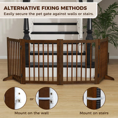 Fun Memories freestanding gate showing two support feet for stability.