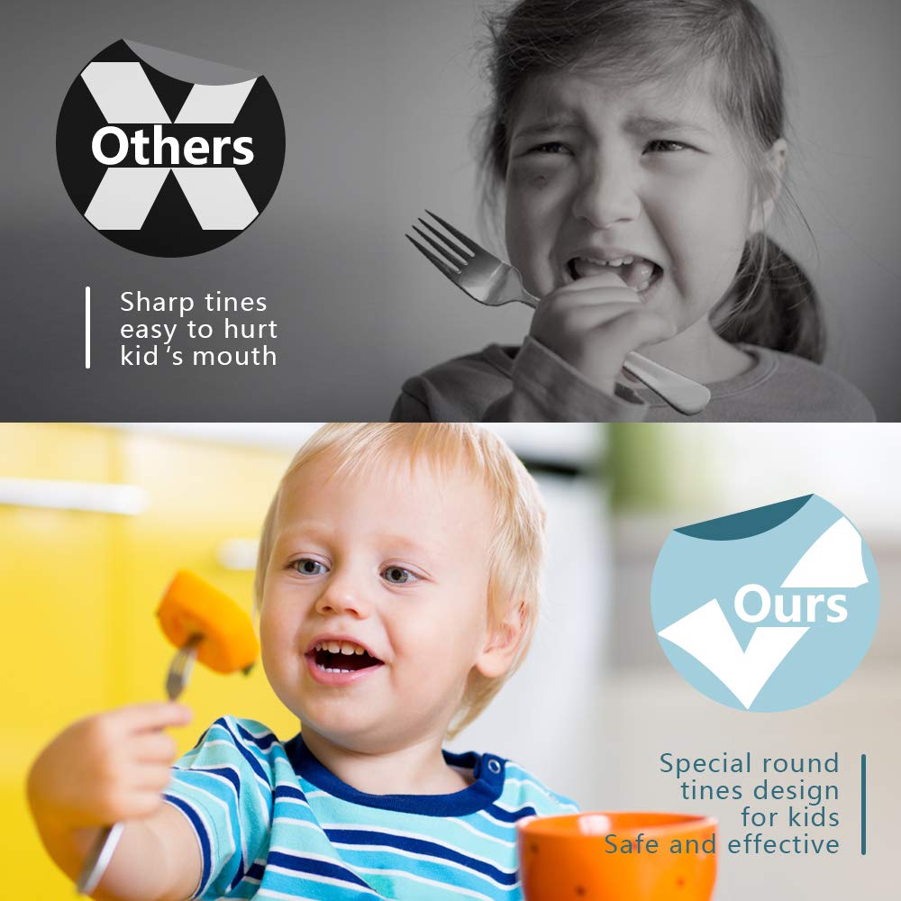 FUNNUO engraving grows with baby on the handle, sparking curiosity at mealtime.