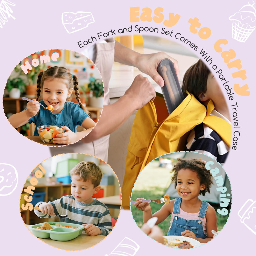 FUNNUO weighted-spoon-head suggests stable self-feeding movements during first meals.