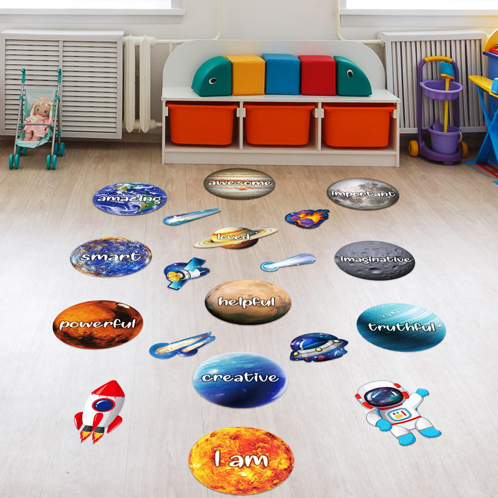 Funrous I am important decal phrase motivates daily confidence and positive self-talk.
