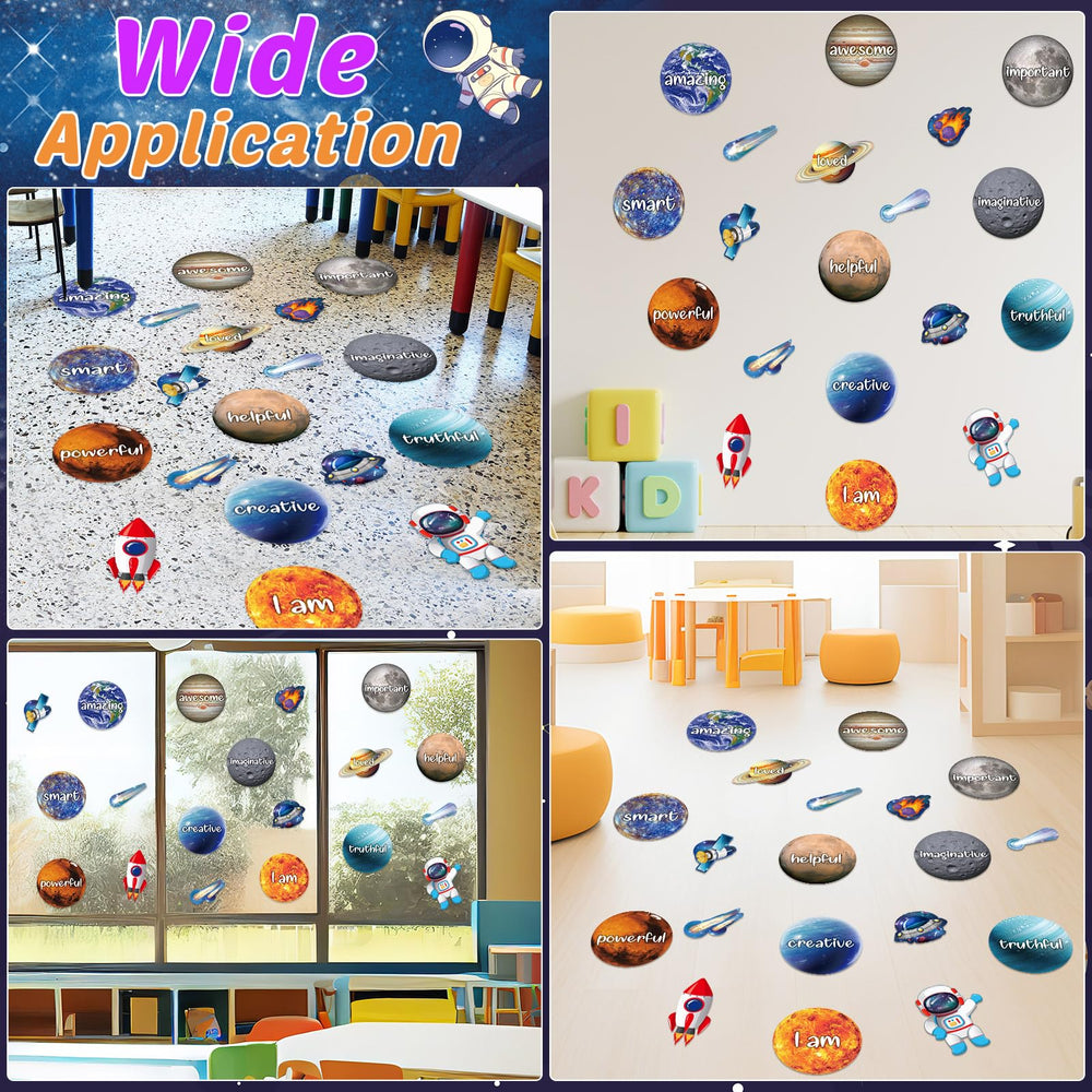 Funrous smart positive-sayings floor decal pairs learning with motivational cues.